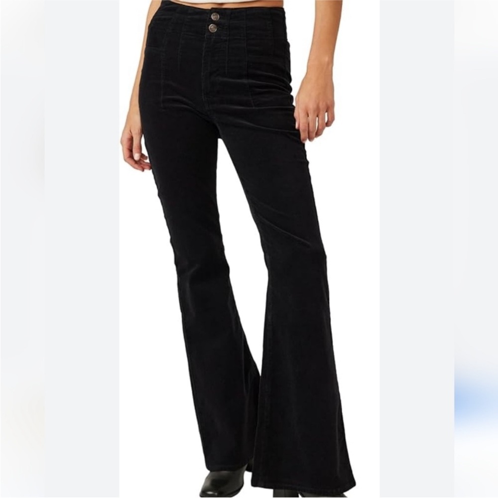 We The Free Jayde Black Corduroy Pants